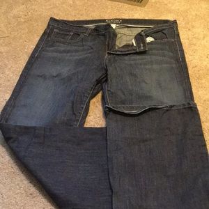 Dark wash bootcut jeans